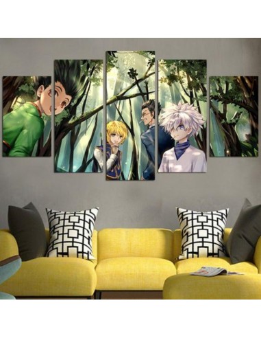 Tableau Gon Leolio Kurapika Killua HxH Cadre Toile JUSQU'A -70%! 