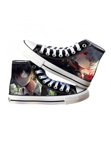 Chaussures Fermées Ken Kaneki Cache Oeil Tokyo Ghoul Baskets Converses Sneakers Adulte Homme Femme pour bénéficier 