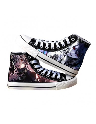 Chaussures Fermées Ken Kaneki & Rize Tokyo Ghoul Baskets Converses Sneakers Adulte Homme Femme Fin de série