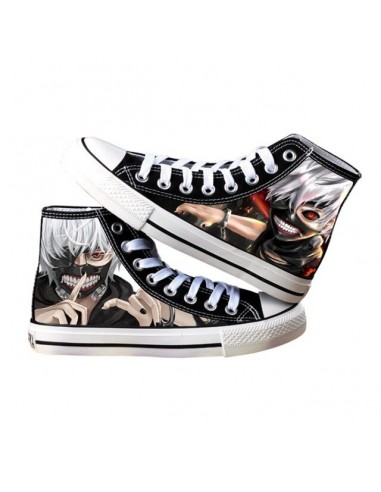 Baskets Ken Kaneki Masque Tokyo Ghoul Chaussures Converses Sneakers Adulte Homme Femme le concept de la Pate a emporter 