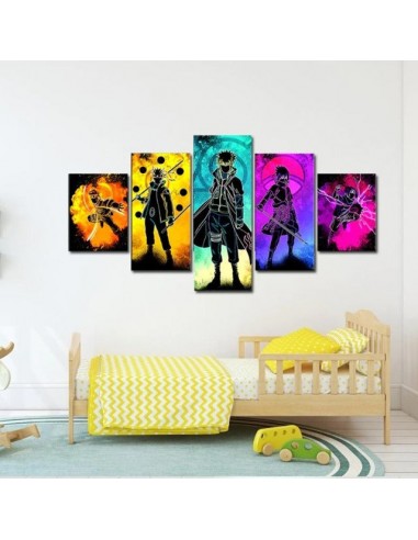 Tableau Sasuke Naruto Deco Toile Cadre Mural Manga Naruto livraison gratuite