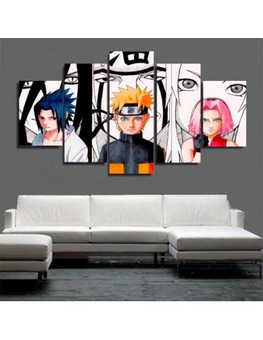 Tableau Naruto Sasuke Sakura Deco Toile Cadre Mural Manga Naruto store