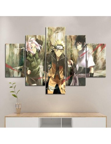 Tableau Naruto Sakura Sasuke Deco Toile Cadre Mural Manga Naruto ouvre sa boutique