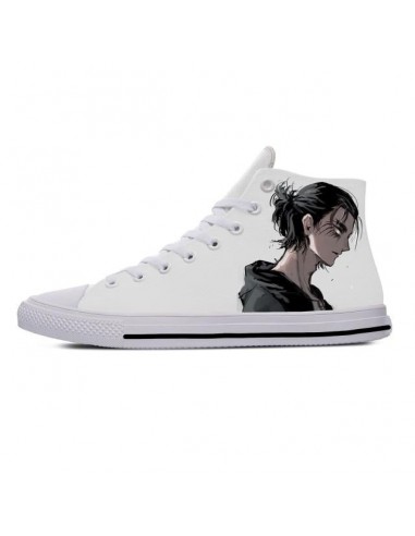 Chaussures Eren Saison 4 Attaque des Titans Baskets Fermées Converses En Toile Sneakers Adulte Homme Femme pas chere