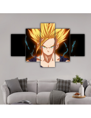 Tableau Gohan SSJ2 Dragon Ball Cadre Toile du meilleur 