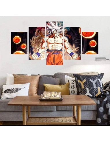 Tableau Goku Ultra Instinct Maîtrisé Dragon Ball Cadre Toile à prix réduit toute l'année