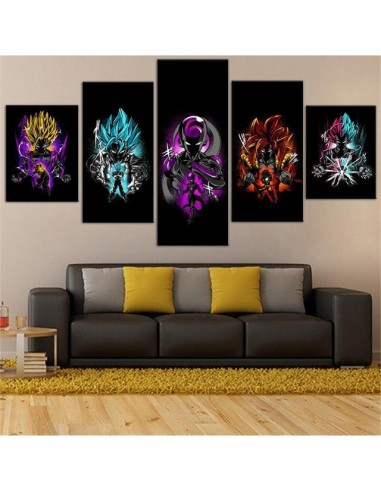 Tableau Dragon Ball Personnages Cadre Toile Toutes les collections ici