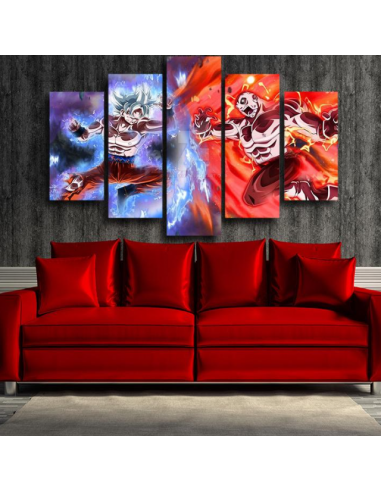 Tableau Goku vs Jiren Dragon Ball Super Cadre Toile sur le site 