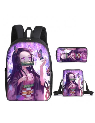 Cartable Nezuko Demon Slayer Ensemble 3 Pièces Vous souhaitez 