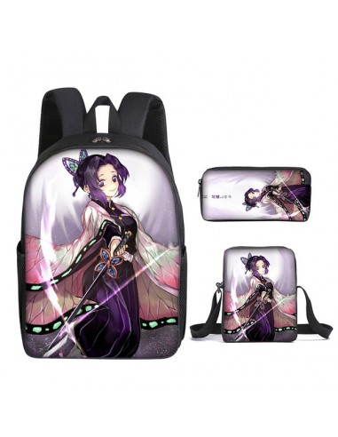 Cartable Shinobu Pillier de l'Insecte Demon Slayer Ensemble 3 Pièces prix pour 