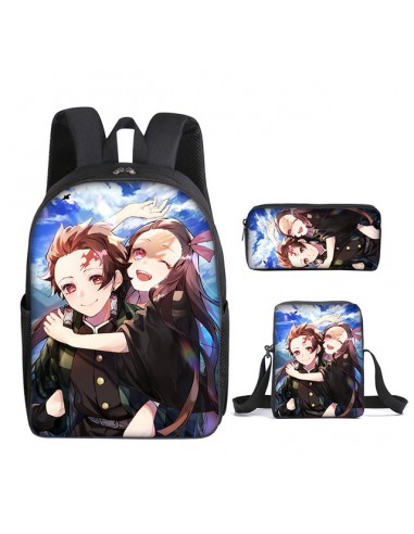 Cartable Tanjiro x Nezuko Demon Slayer Ensemble 3 Pièces commande en ligne