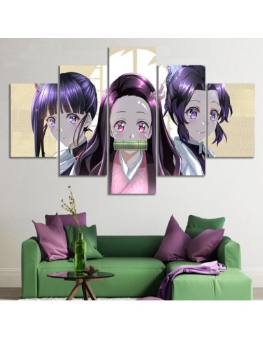 Tableau Nezuko Shinobu Kanao Demon Slayer Cadre Toile plus qu'un jeu 