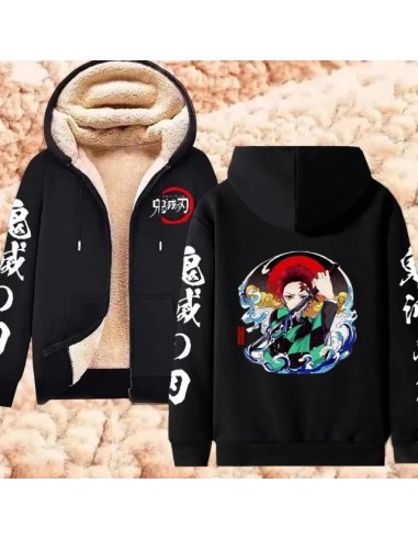 Veste Polaire Demon Slayer Tanjiro Véritable concentré