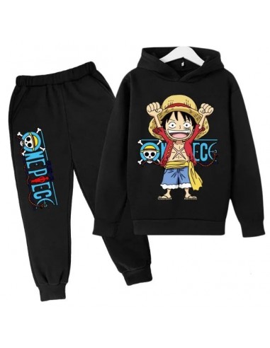 Ensemble Sweat & Pantalon Enfant One Piece Noir Fille Garçon Les êtres humains sont 